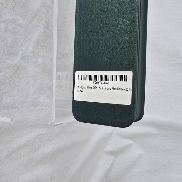 Insroam Unisex Gold Plated Figaro Chain 20" with a Long Chain Box NIB - Picture 5 of 7